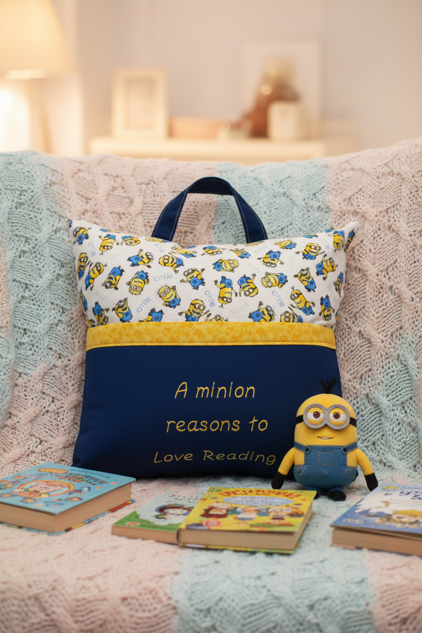 A Million Reasons to Love Reading Pillow Cover | Handmade Book Pillow