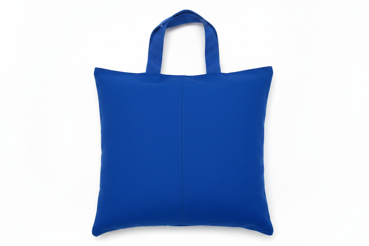 Blue Reef Shark Reading Pillow Cover | Handmade Book Pocket Pillow Cover | Pillow Cover Only 