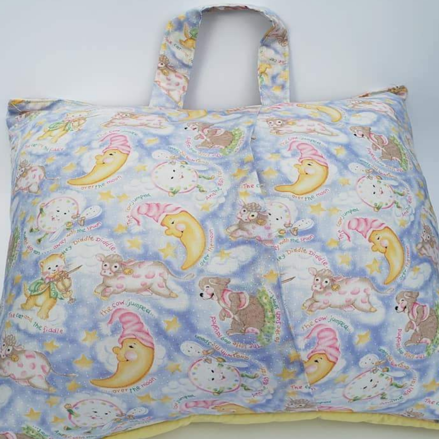 Twinkle Twinkle Little Star Reading Pillow Cover | Handmade Nursery Book Pillow with Pocket & Handle