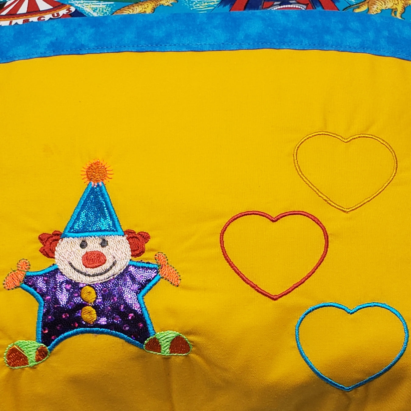 Vintage Circus Reading Pillow Cover | Handmade Book Pocket Pillow Cover | Storytime Collection | Pillow Cover Only